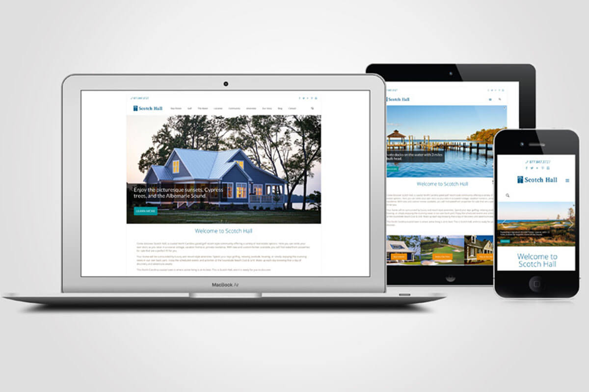 real estate responsive website design real estate marketing raleigh nc