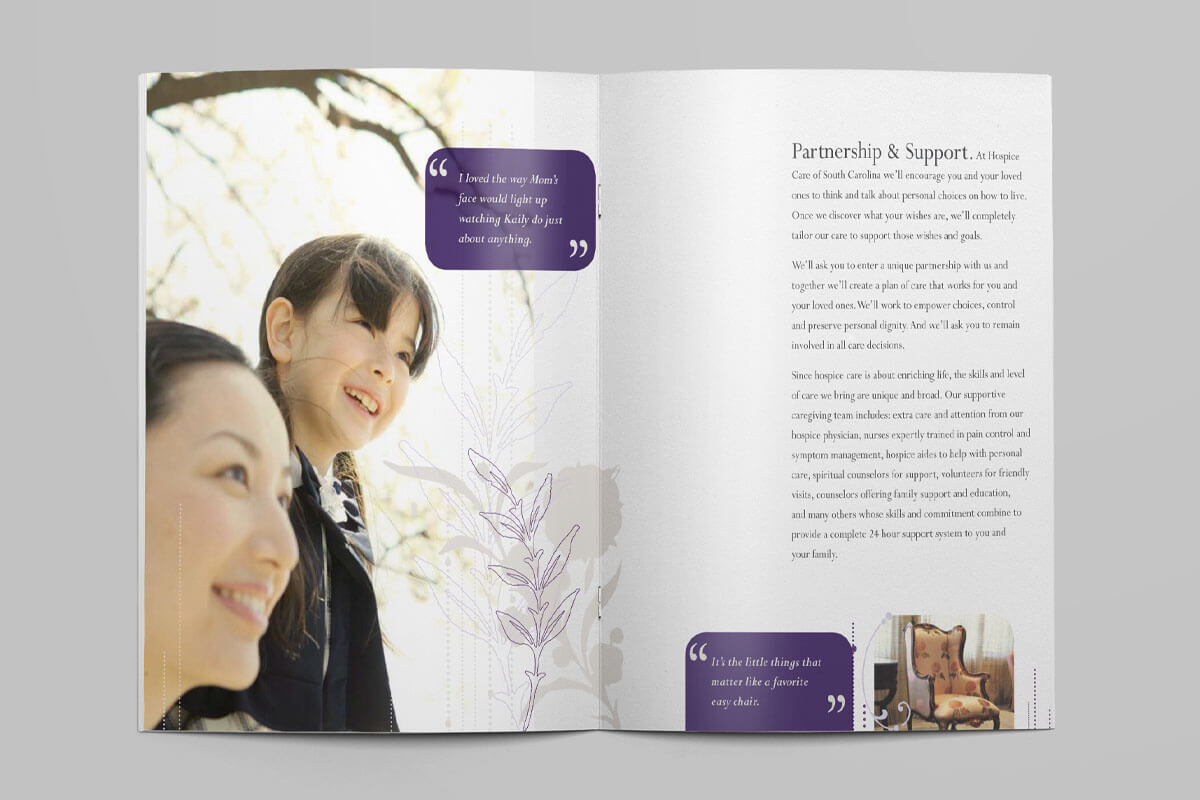 hospice brochure design hospice marketing raleigh nc
